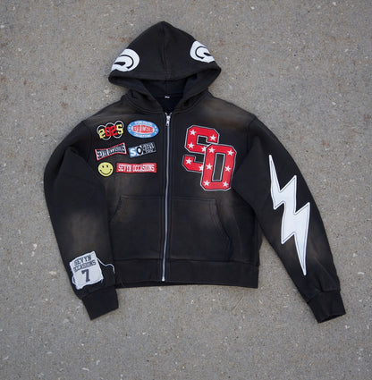 SO Jesus Loves You Zip Up Black