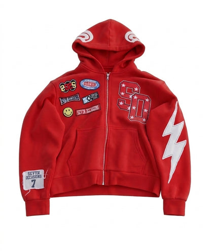 SO Jesus Loves You Zip Up Red