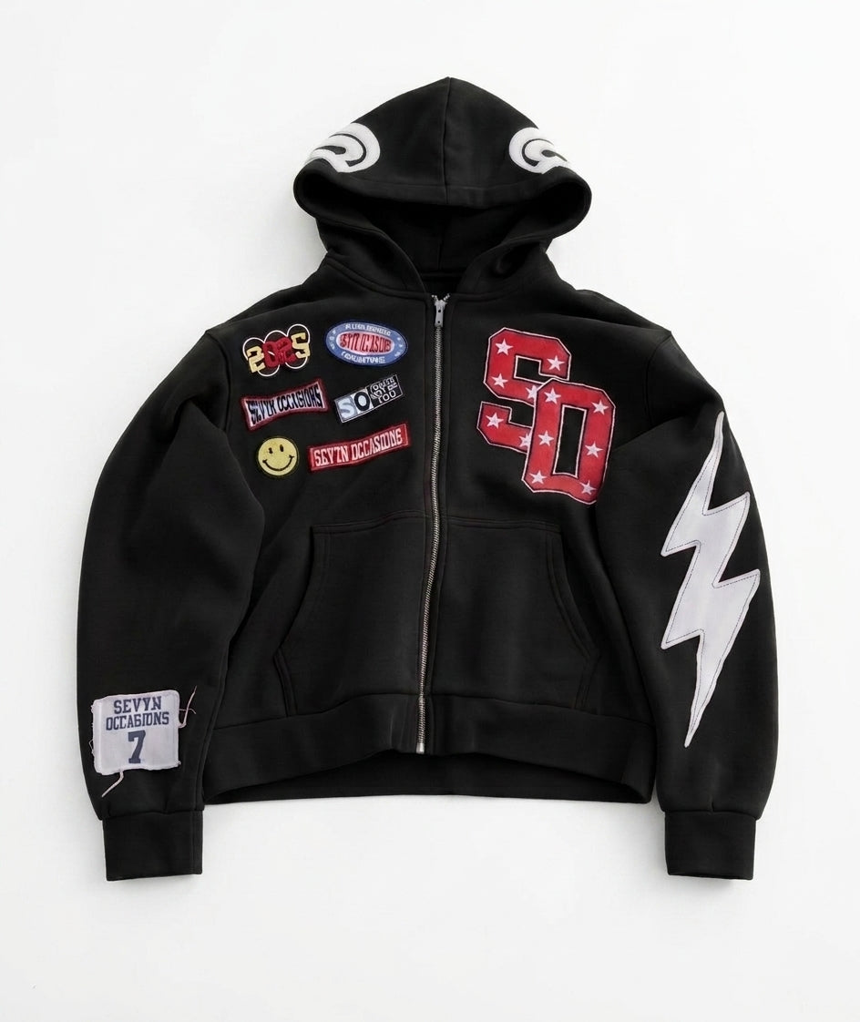 SO Jesus Loves You Zip Up Black